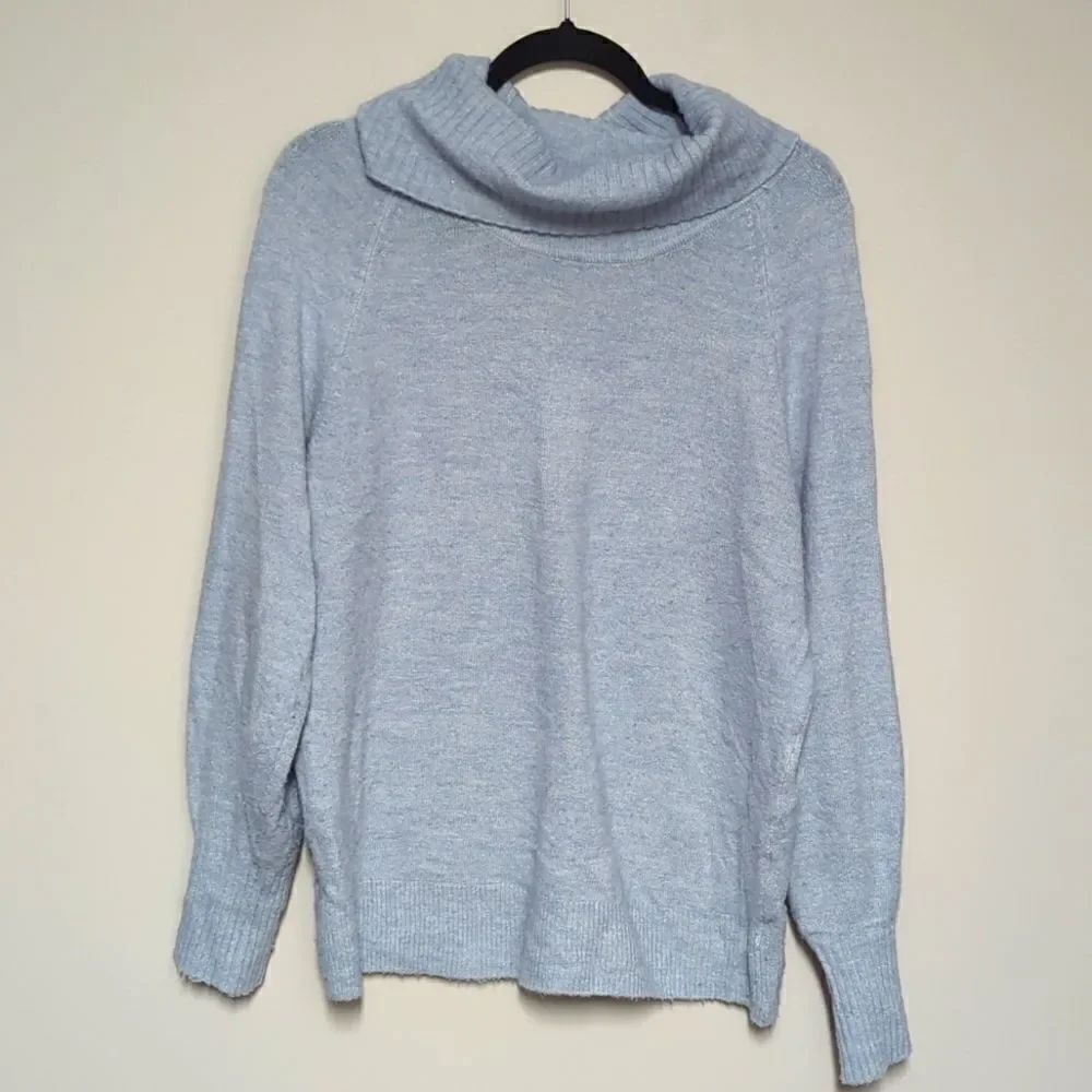 Banana Republic Factory Blue Sweater Turtleneck